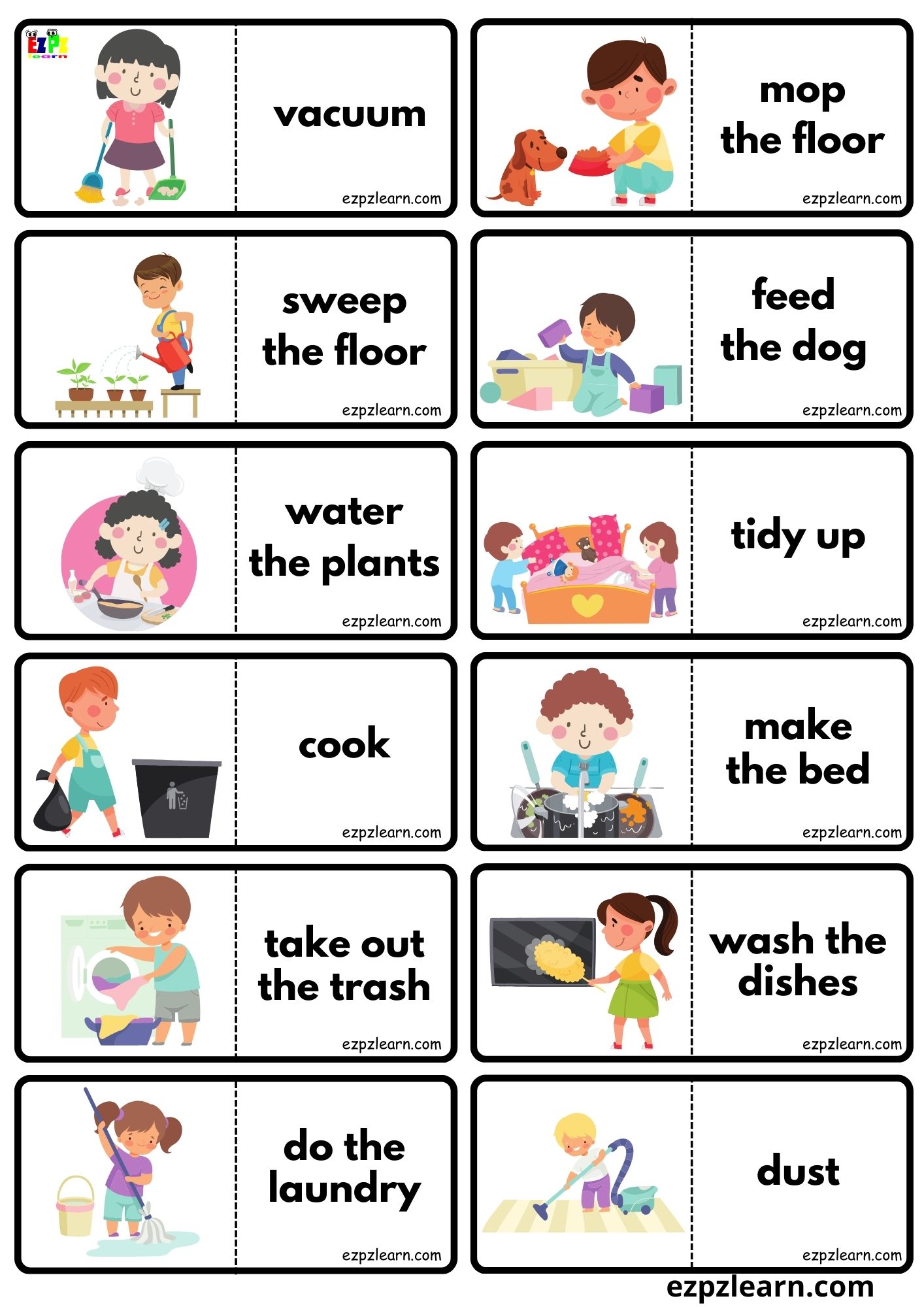 Chores - Ezpzlearn.com