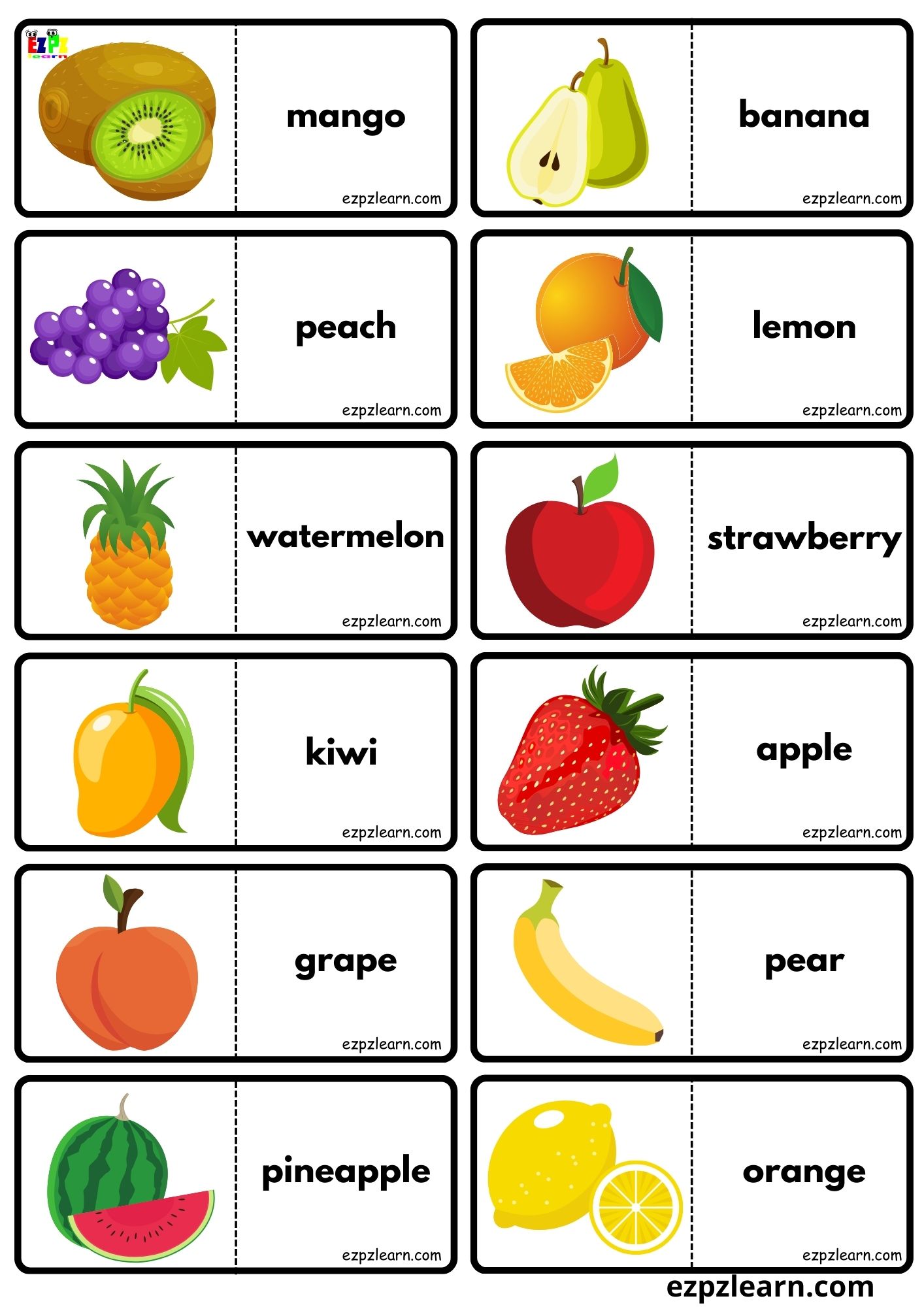 Fruit - Ezpzlearn.com