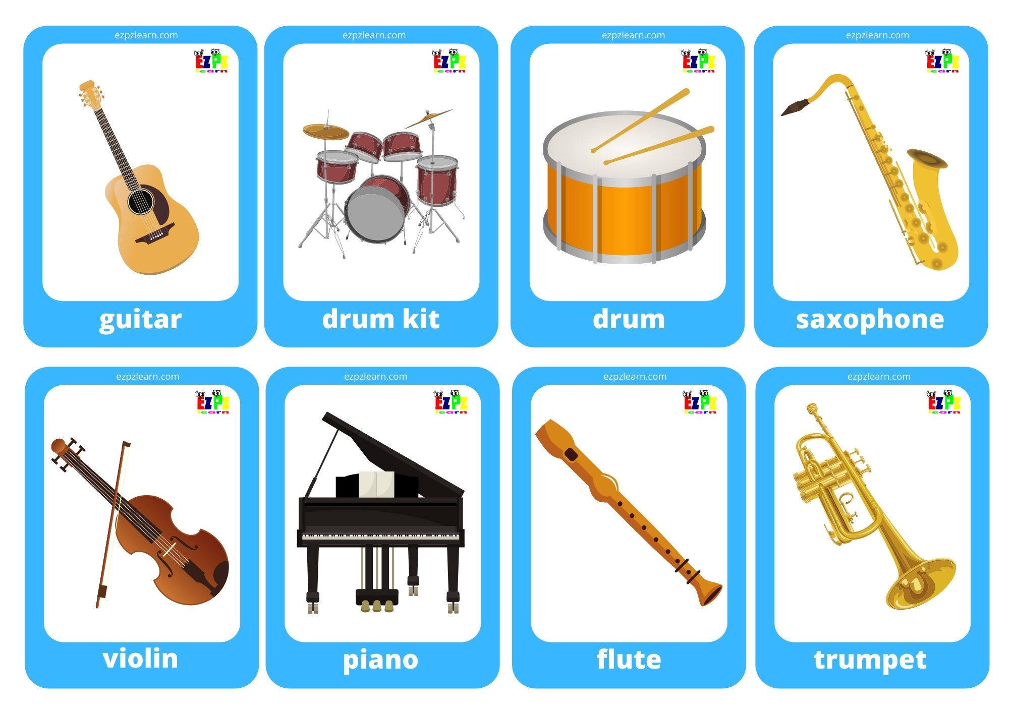 Free Printable Musical Instruments Printables Free Printable Musical Instruments Printables