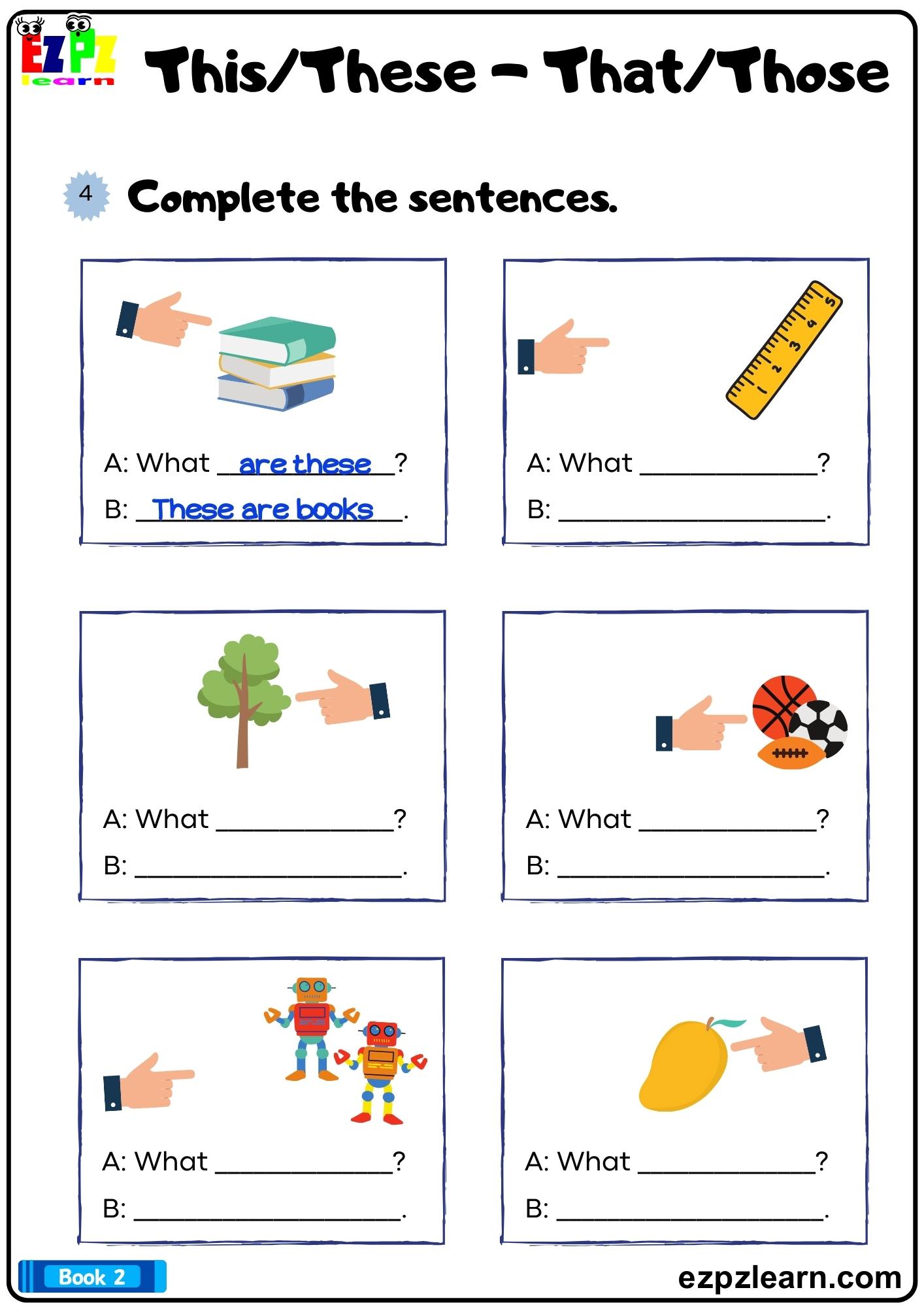 Ukg English This That These Those Worksheet Bilarasa Ukg English This That These Those Worksheet Bilarasa