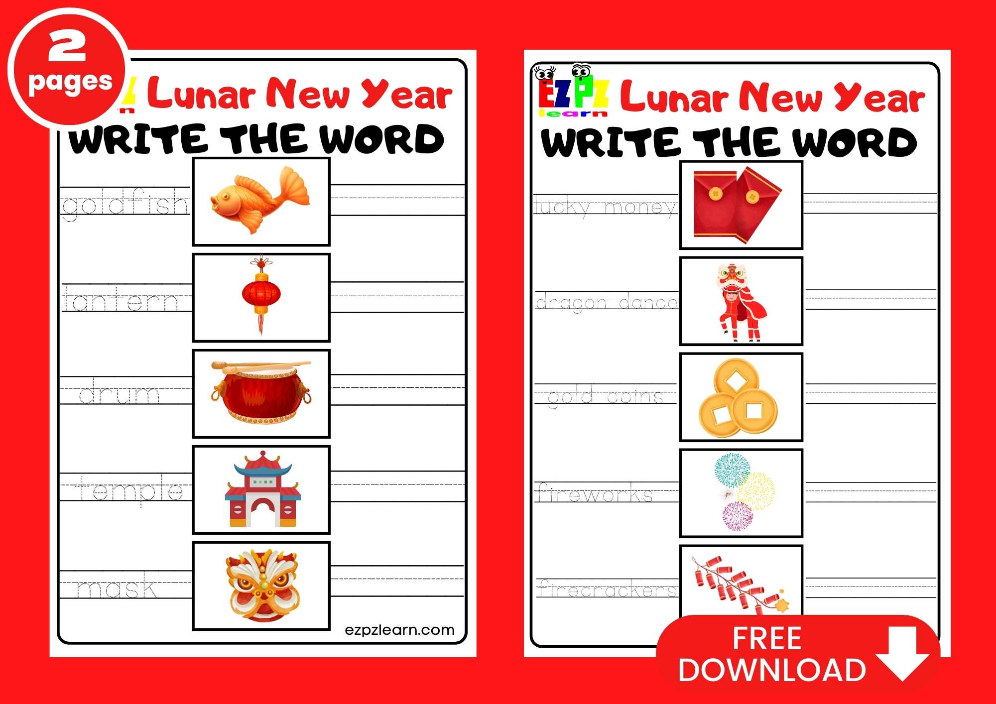 chinese new year writing ideas ks1