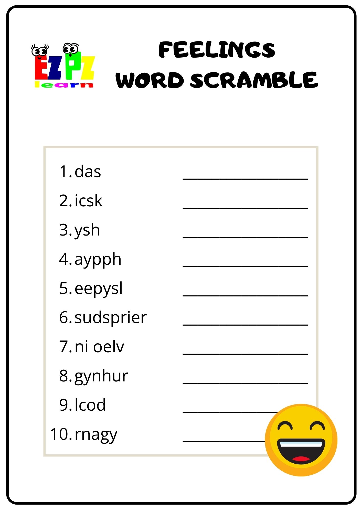 feelings-ezpzlearn-com