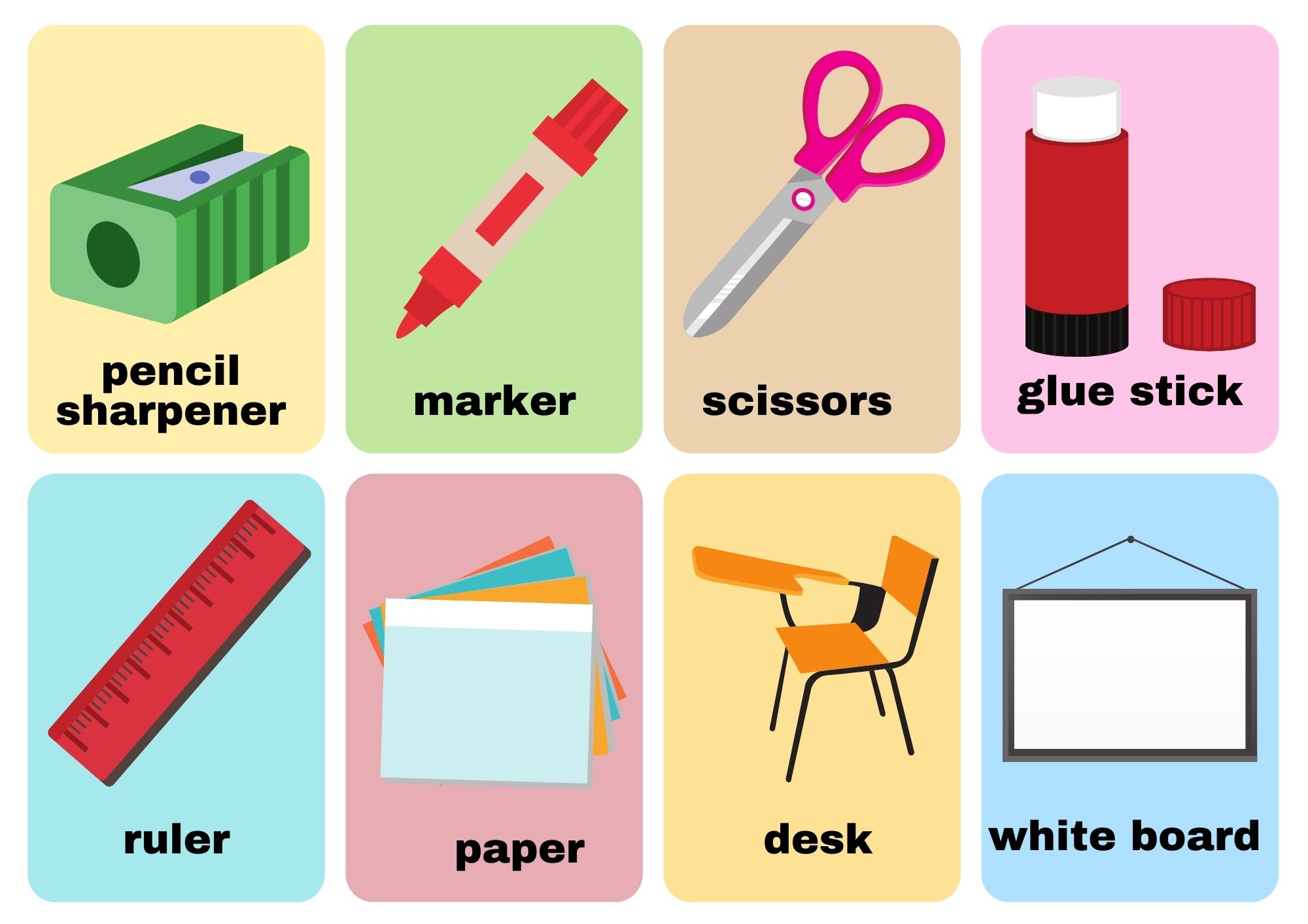 classroom-objects-flashcards-without-words-view-online-or-pdf-download-ezpzlearn-com
