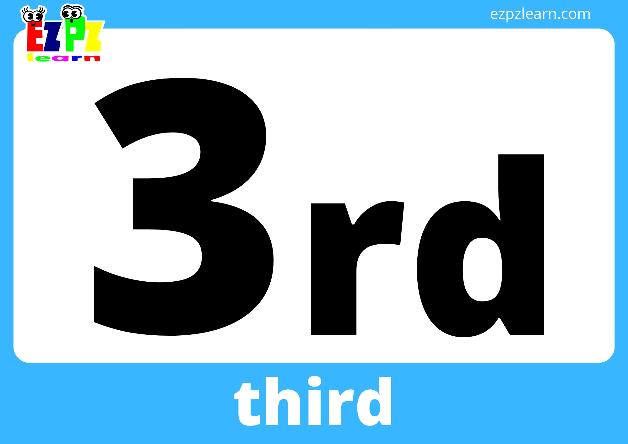 Ordinal Numbers Flashcards Ezpzlearn com