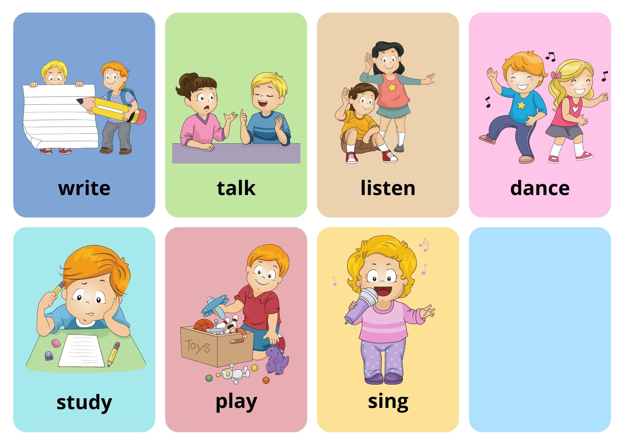 Action Verbs Flashcards Without Words View Online or Free PDF Download - Ezpzlearn.com action-verbs-flashcards-without-words-view-online-or-free-pdf-download-ezpzlearn-com