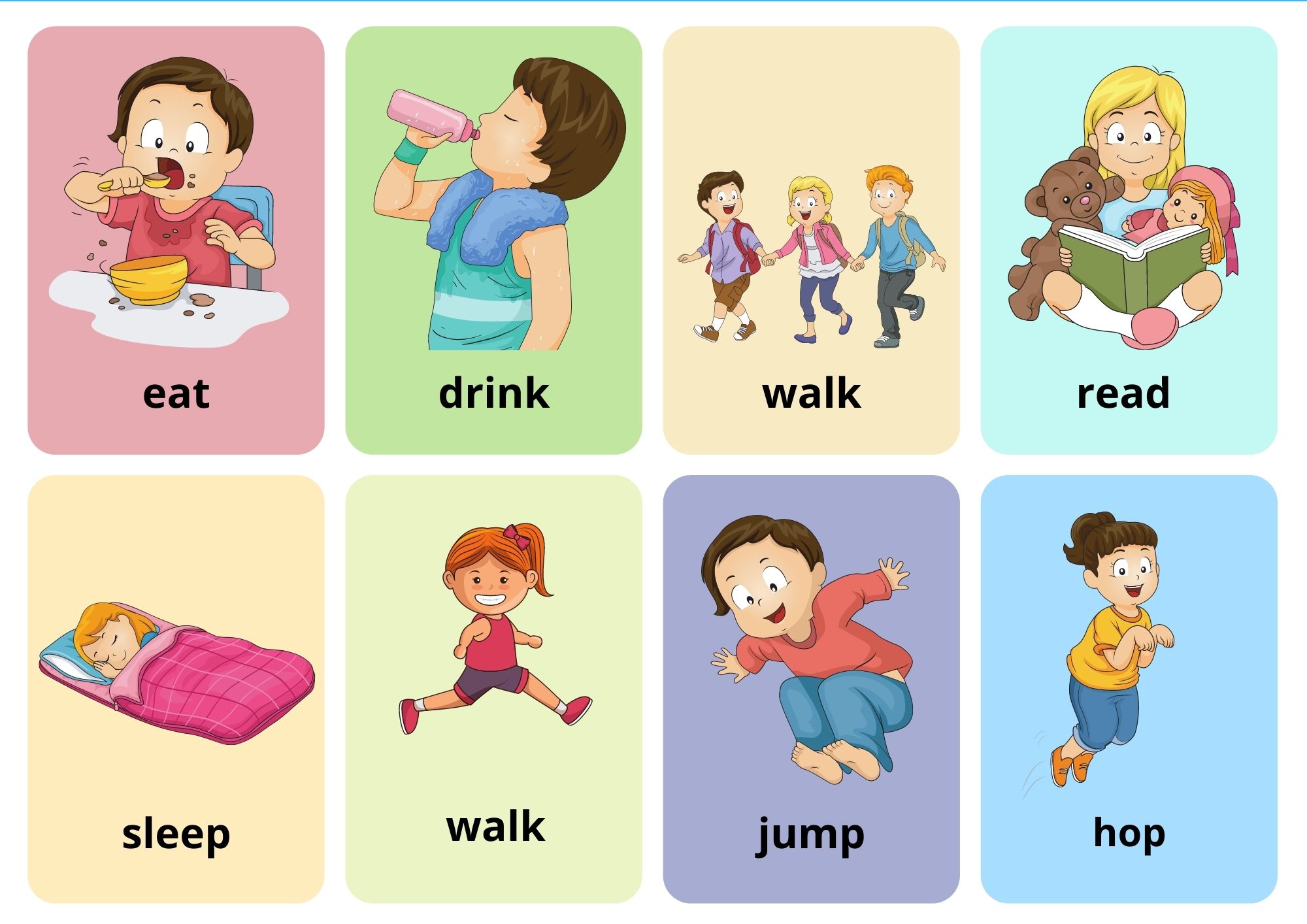 Action Verbs Flashcards With Words View Online or Free PDF Download - Ezpzlearn.com action-verbs-flashcards-with-words-view-online-or-free-pdf-download-ezpzlearn-com